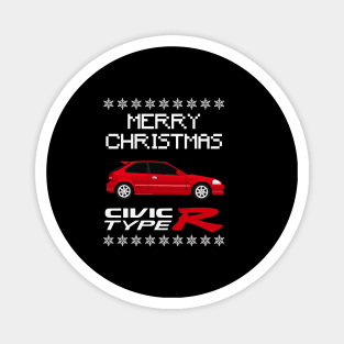 Civic Type R Merry Christmas Edition Magnet